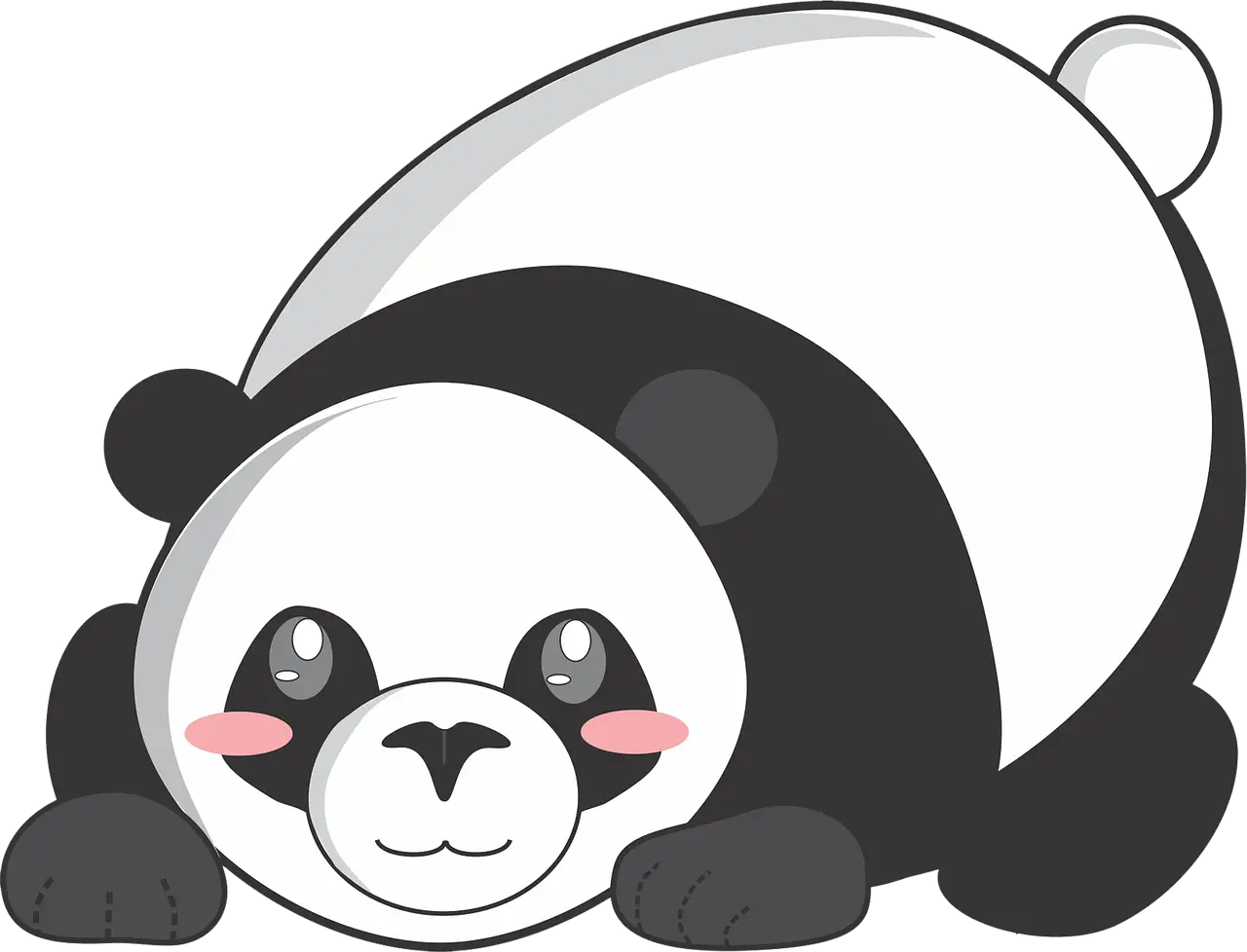 Adorable Cartoon Panda Illustration