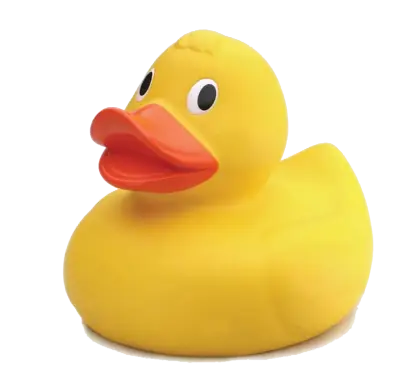 Bright Yellow Rubber Duck for Bath Time Fun