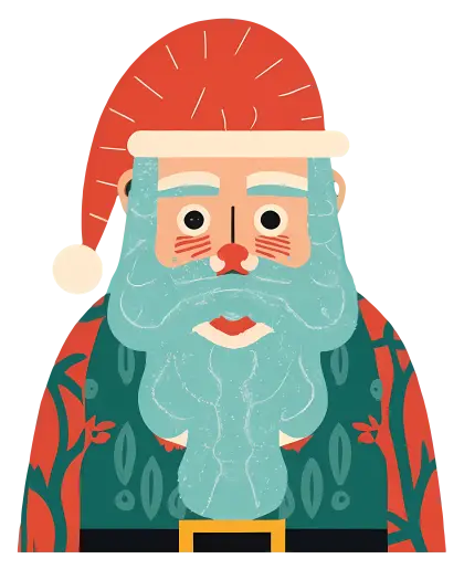 Cartoon Santa Claus Illustration