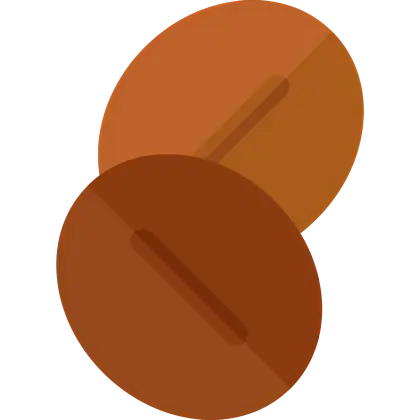 Brown Coffee Beans Illustration