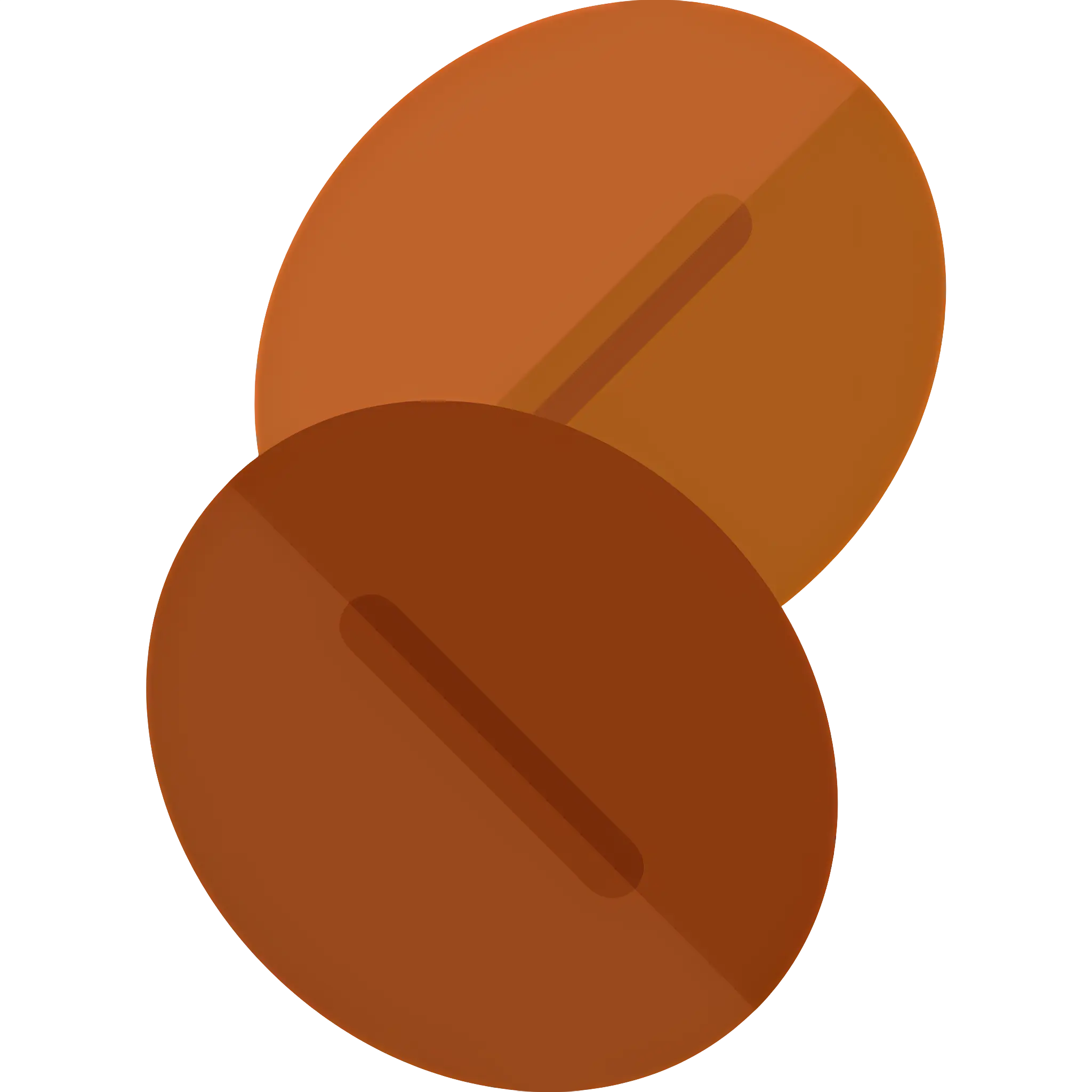 Brown Coffee Beans Illustration