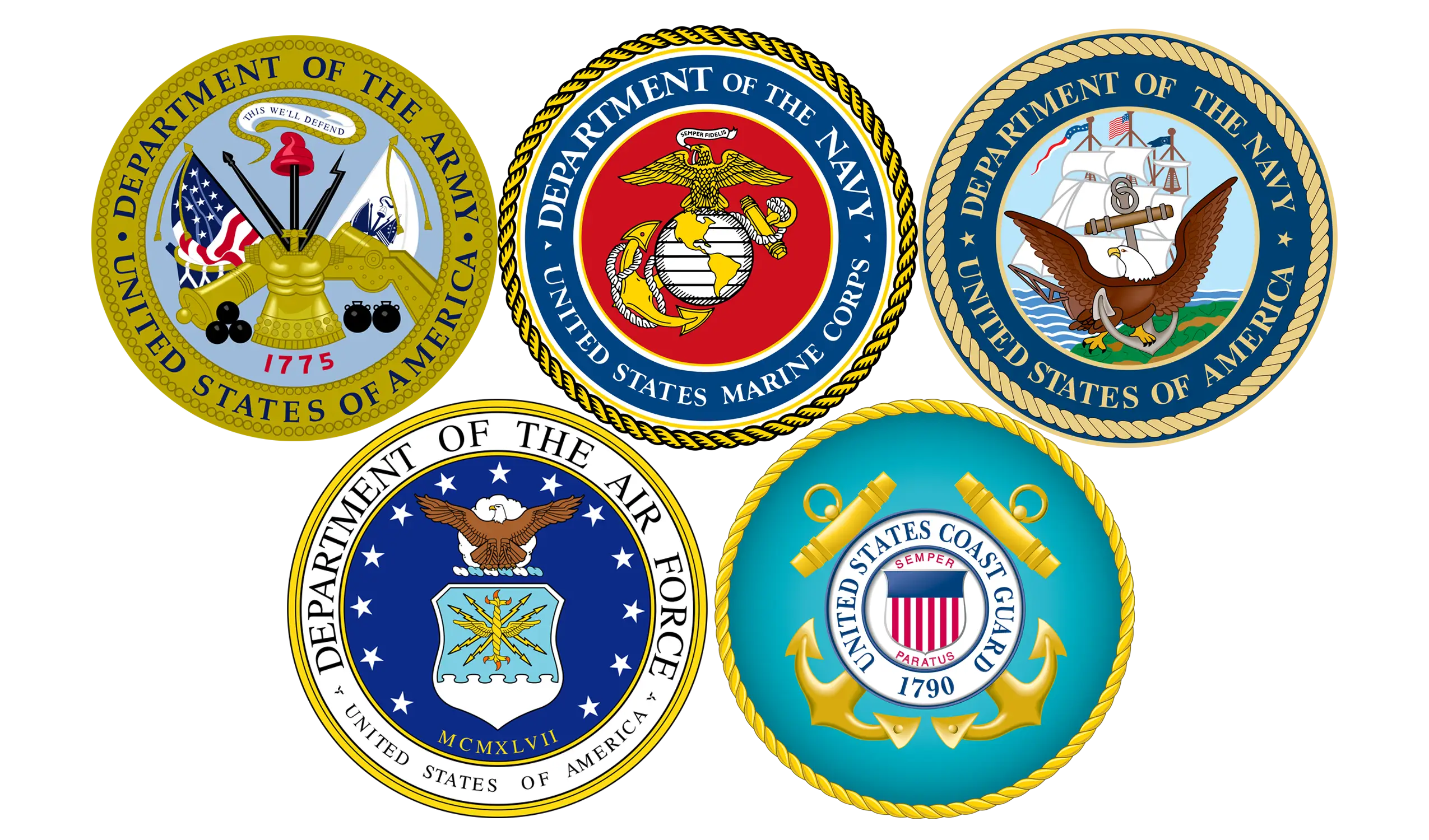 Seals of U.S. Armed Services