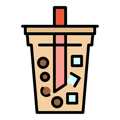 Bubble Tea with Straw