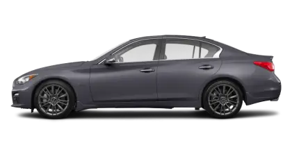 Side View of a Sleek Gray Car