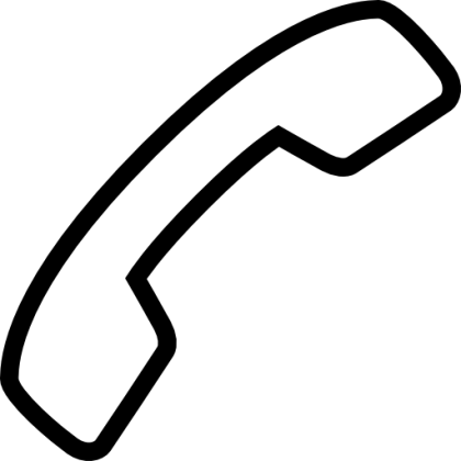 Telephone Receiver Icon Illustration
