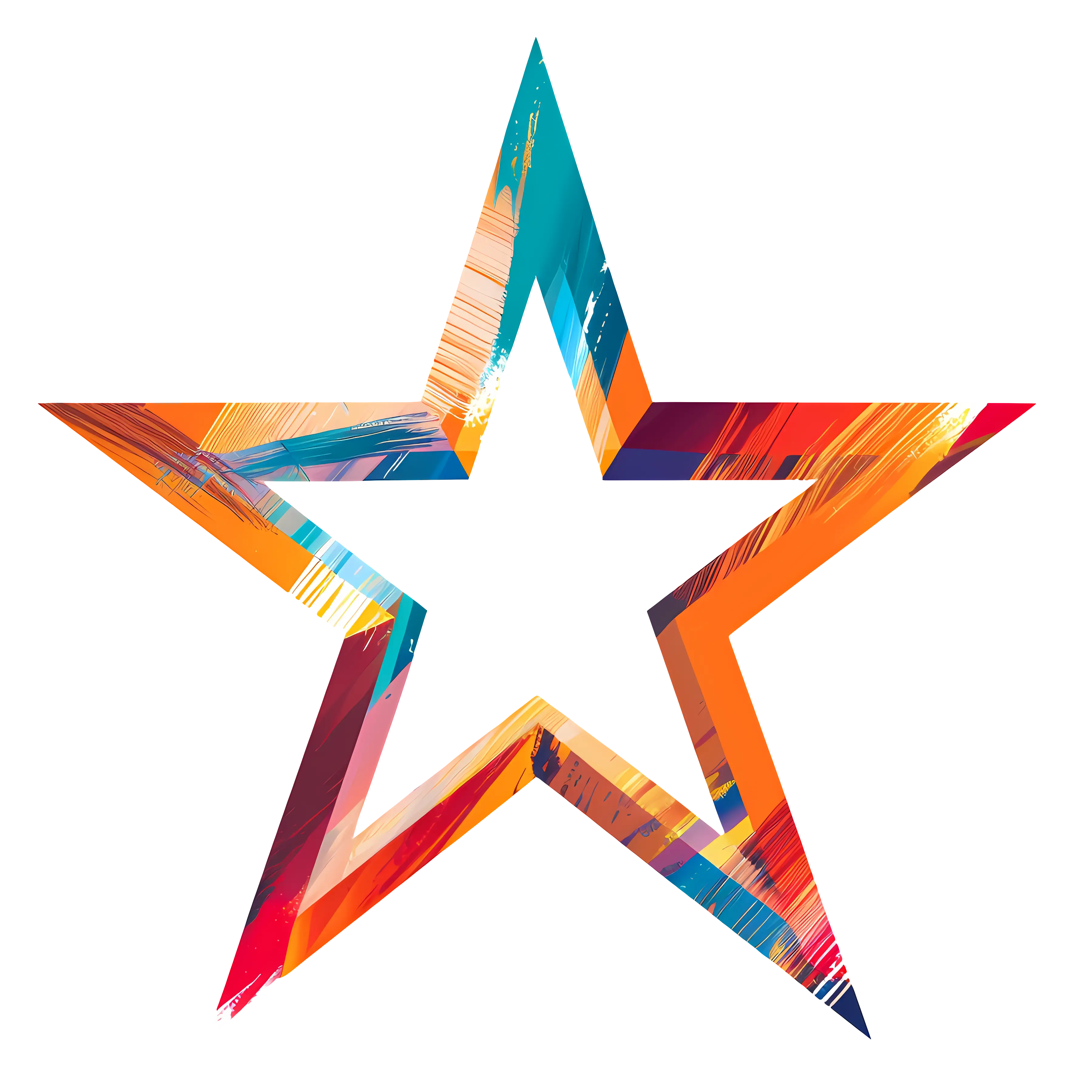 Colorful Star Pattern Illustration