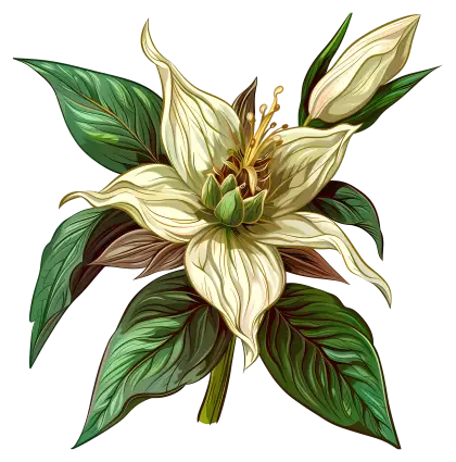 White Blooming Flower