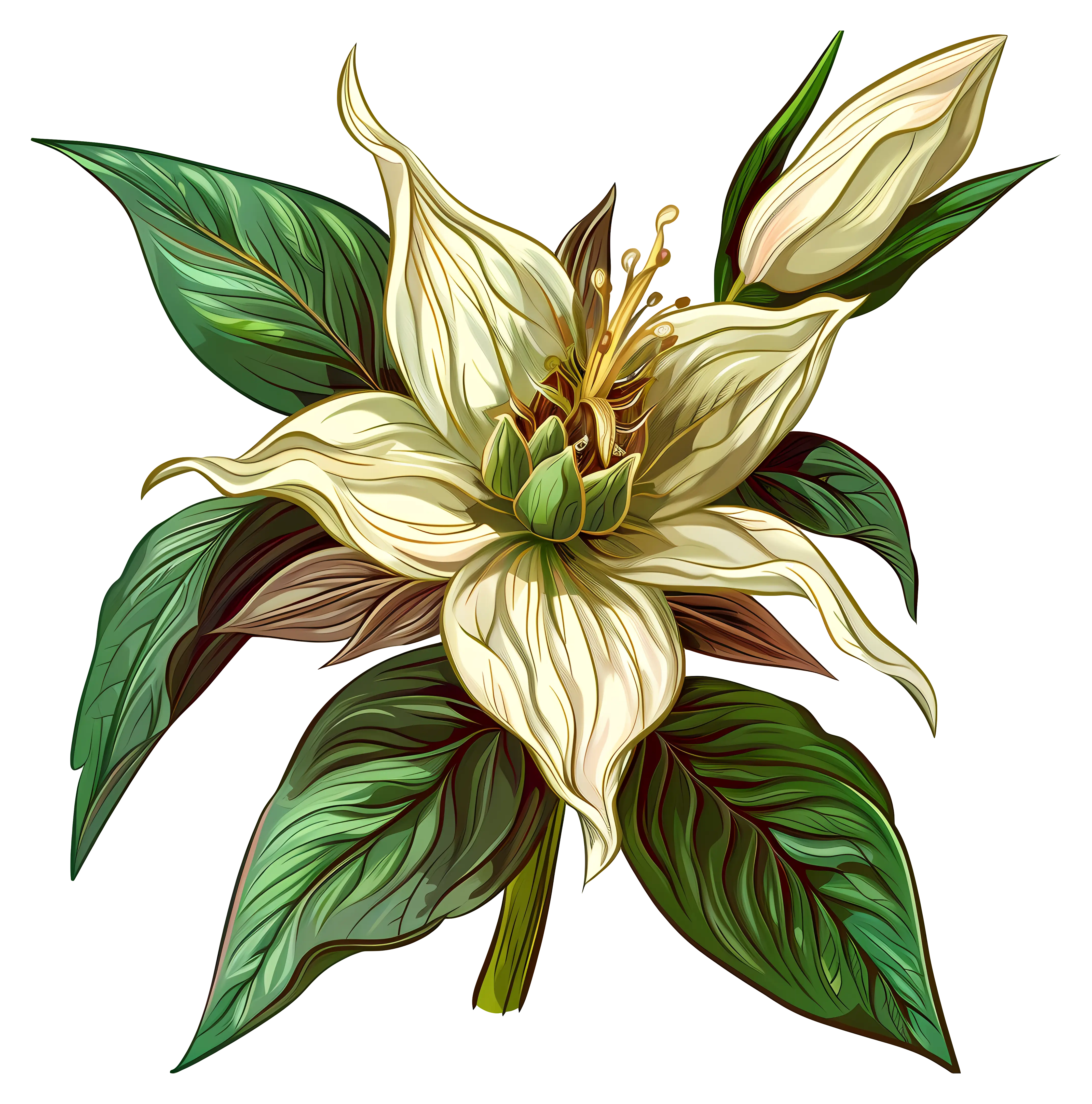White Blooming Flower