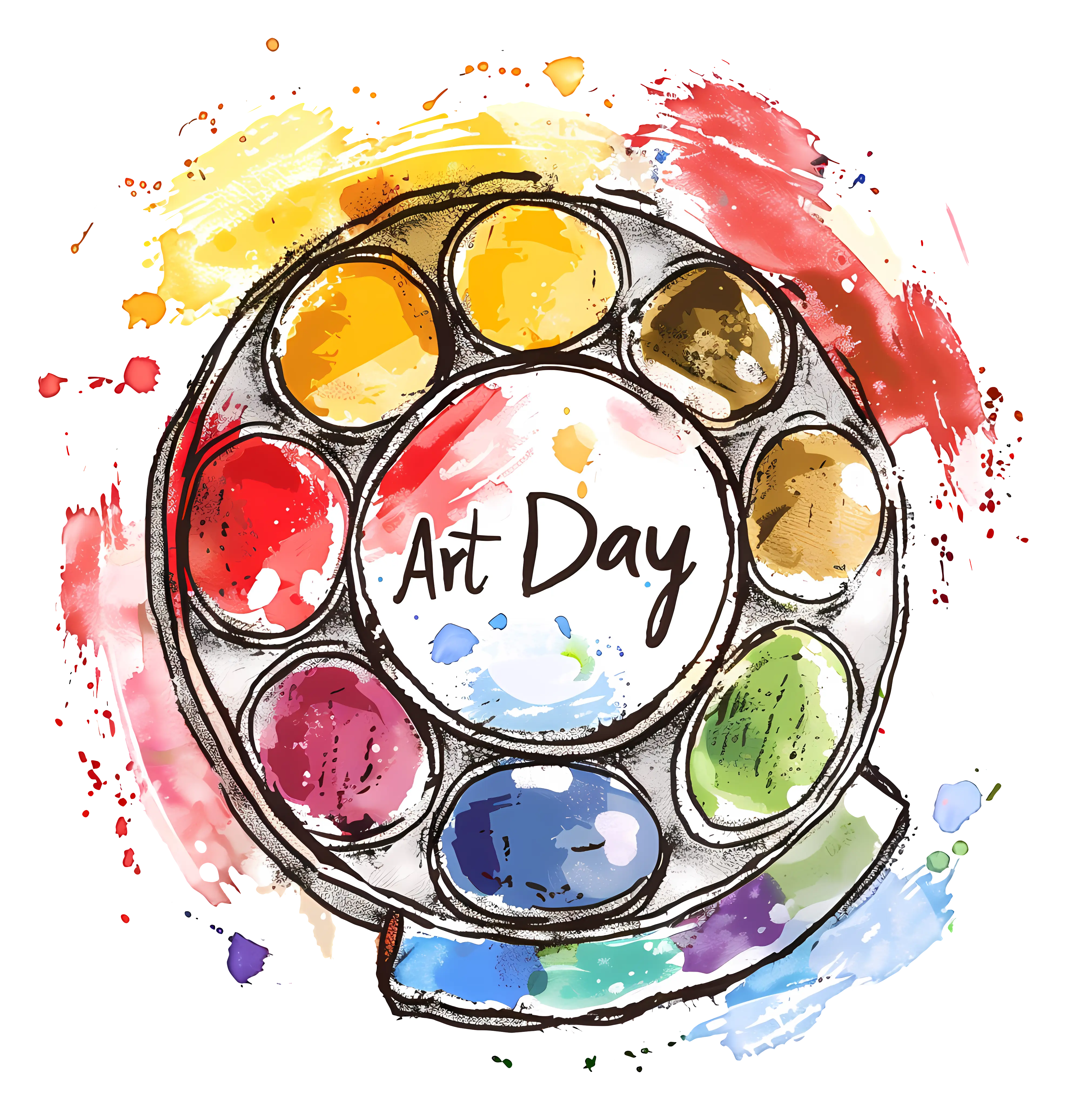 Colorful Art Palette