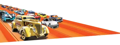 Hot Wheels Toy Cars on Track