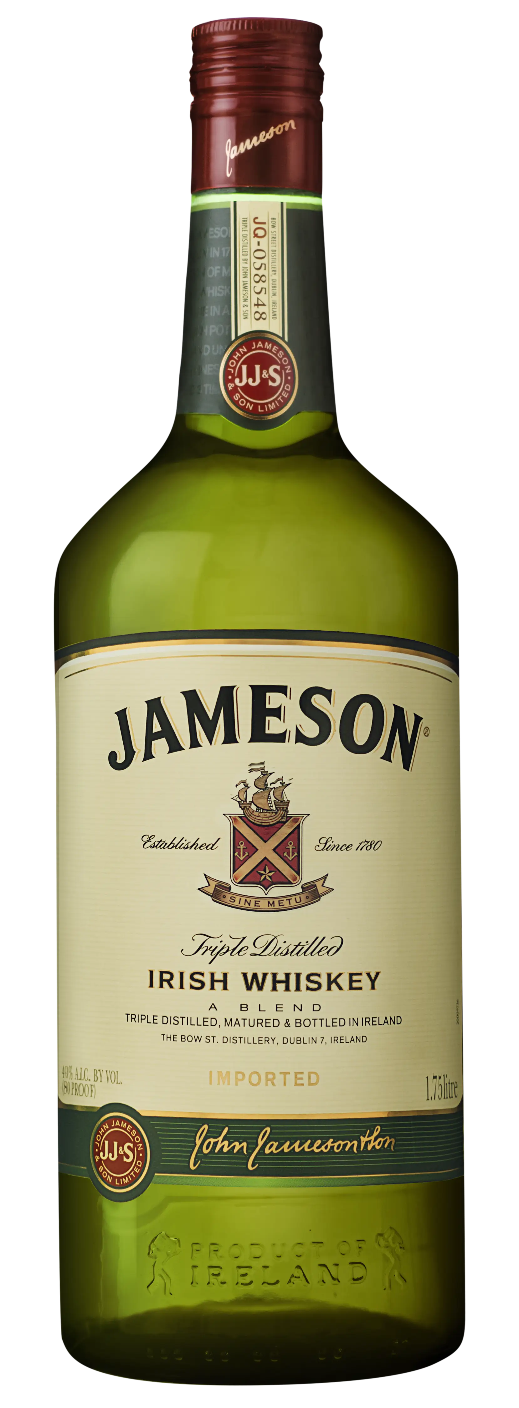 Jameson Irish Whiskey Bottle