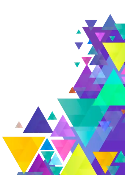 Abstract Colorful Triangles Pattern