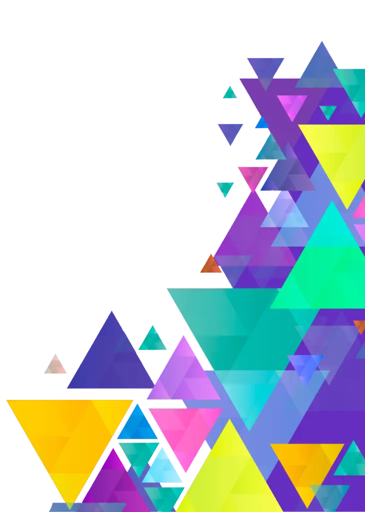 Abstract Colorful Triangles Pattern