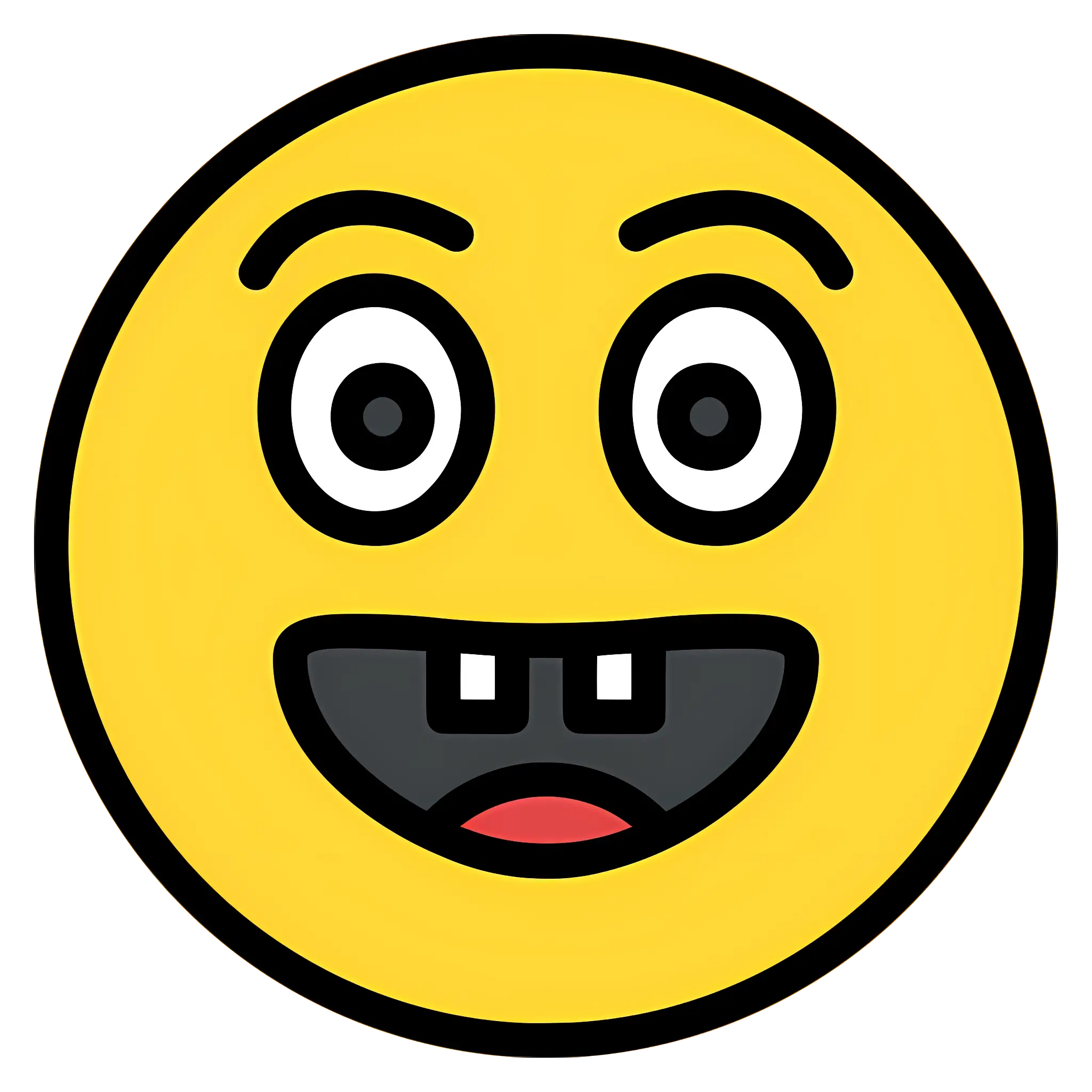 Toothy Happy Smiley Face Illustration