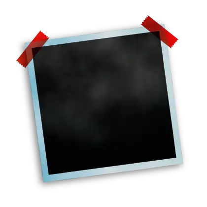 Black Empty Photo Frame with Red Tape
