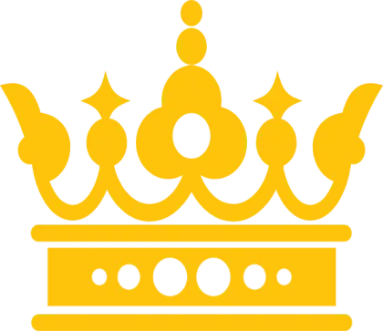 Golden Crown Symbol Illustration