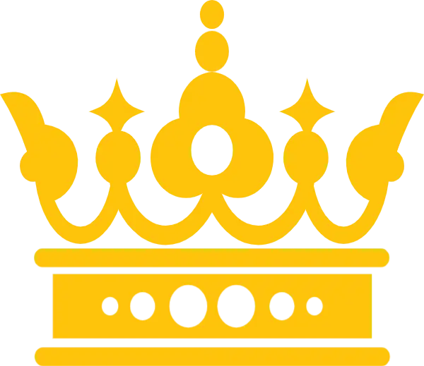 Golden Crown Symbol Illustration