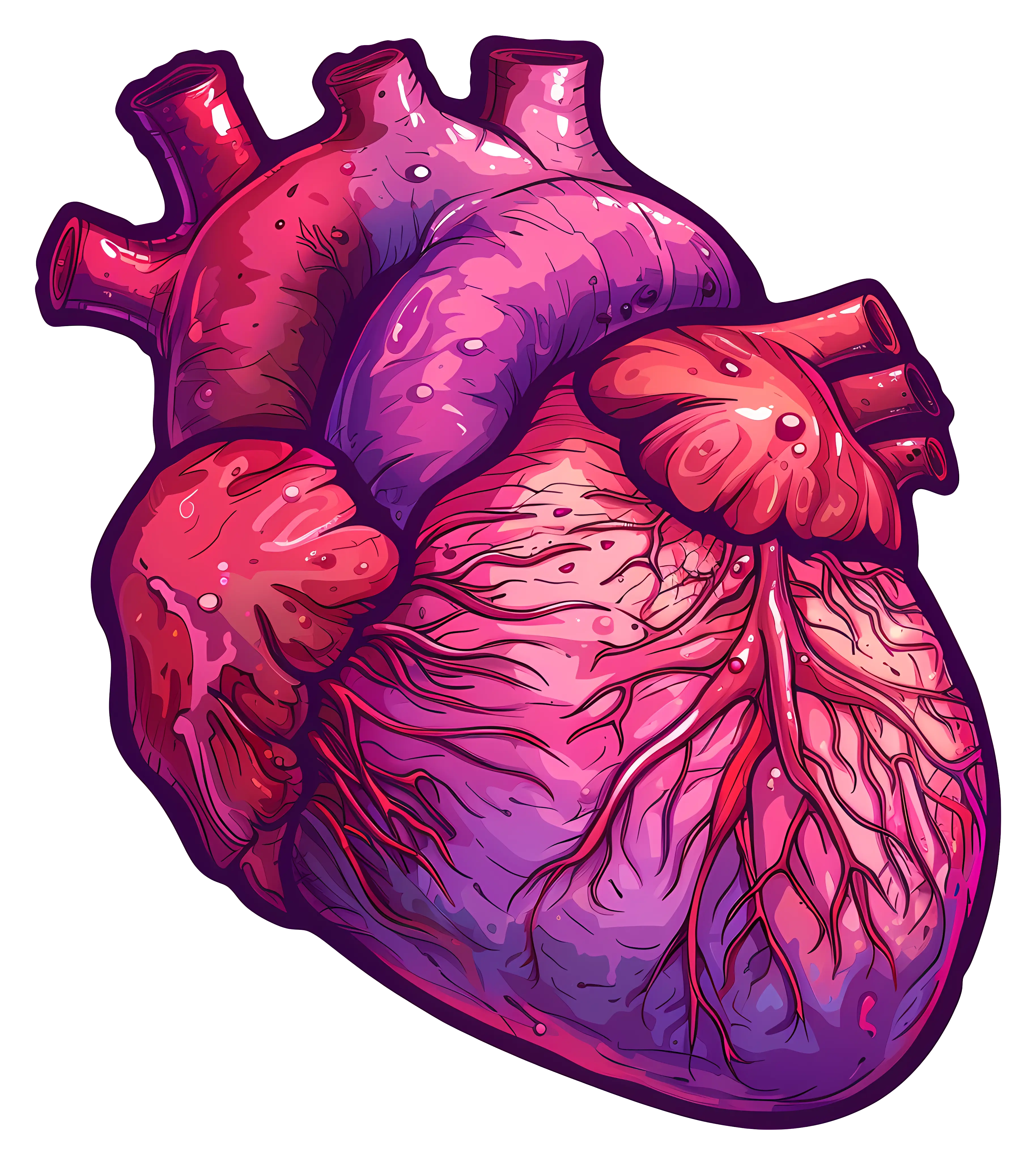 Human Heart Anatomy Illustration