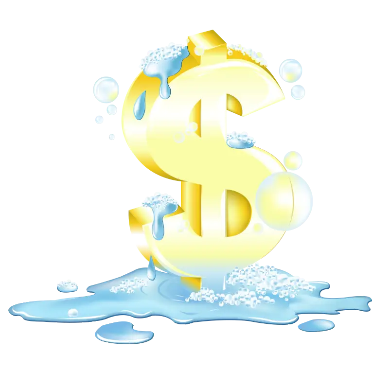 Melting Dollar Symbol