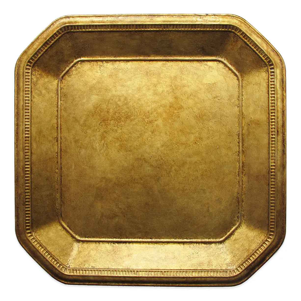 Luxurious Gold Tray with Square Shape