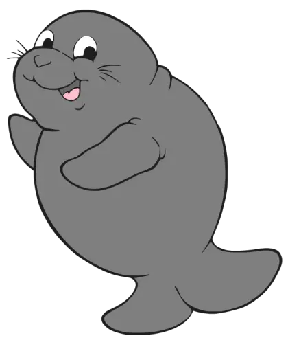 Cute Cartoon Seal