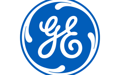 General Electric Logo with Blue Circle Design