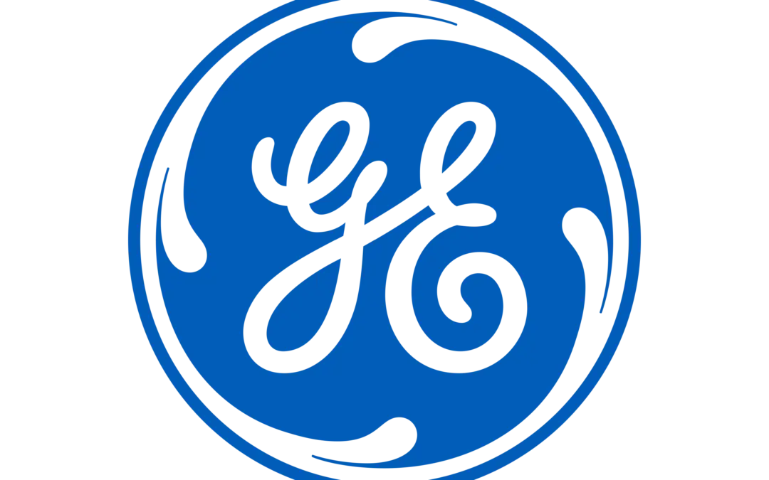 General Electric Logo with Blue Circle Design