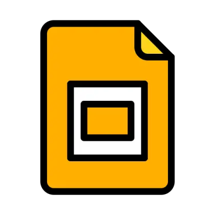 Google Slides Icon in Yellow