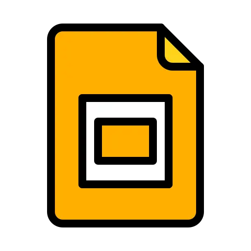 Google Slides Icon in Yellow