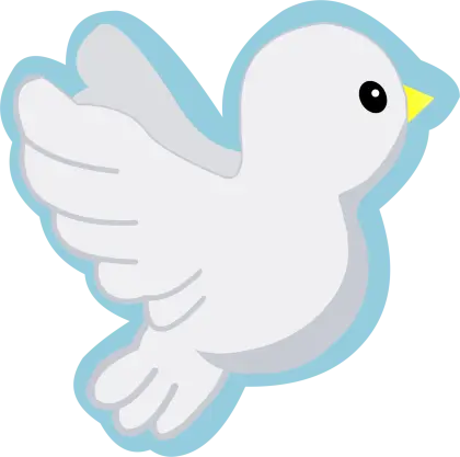 Cute Cartoon Dove