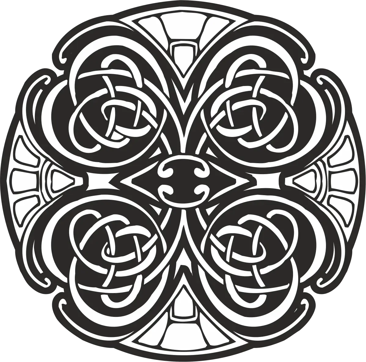 Intricate Celtic Knot Design