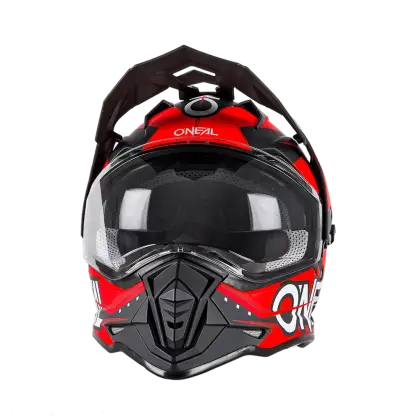 Red and Black Motorcycle Helmet for Safety