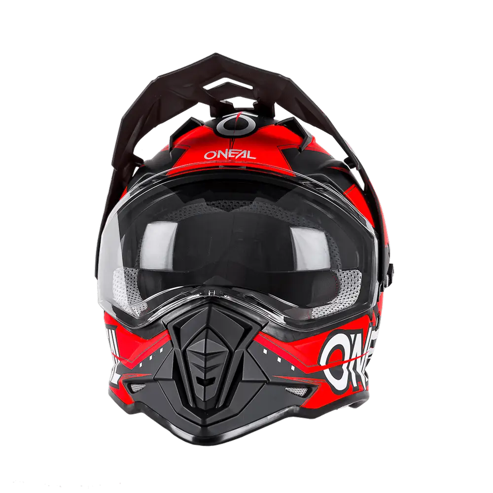 Red and Black Motorcycle Helmet for Safety