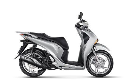 Silver Scooter for Urban Transportation