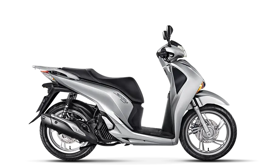 Silver Scooter for Urban Transportation