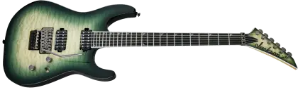 Green Electric Guitar with Strings