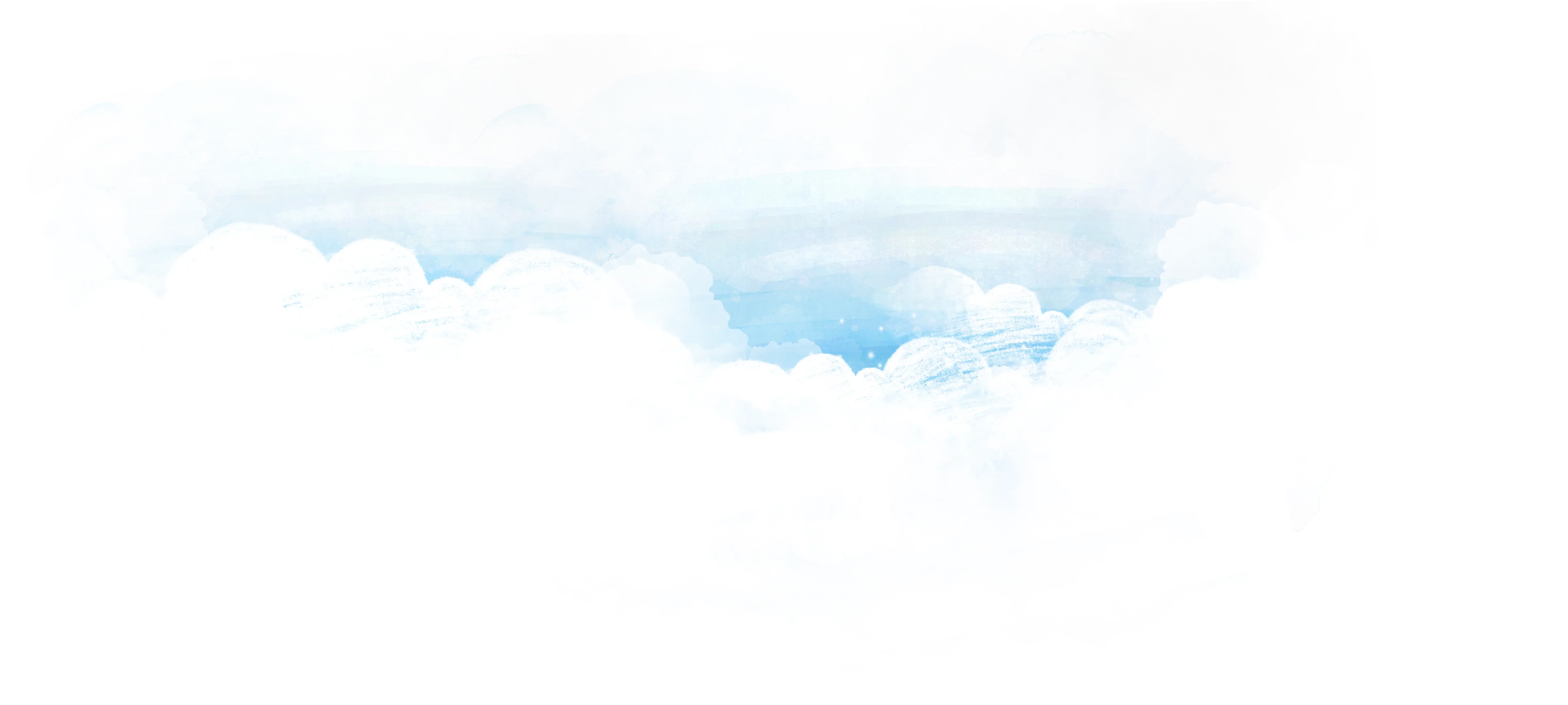 White Fluffy Clouds in the Sky