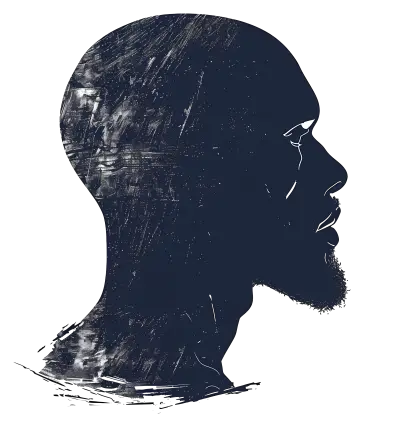 Silhouette Profile of a Man