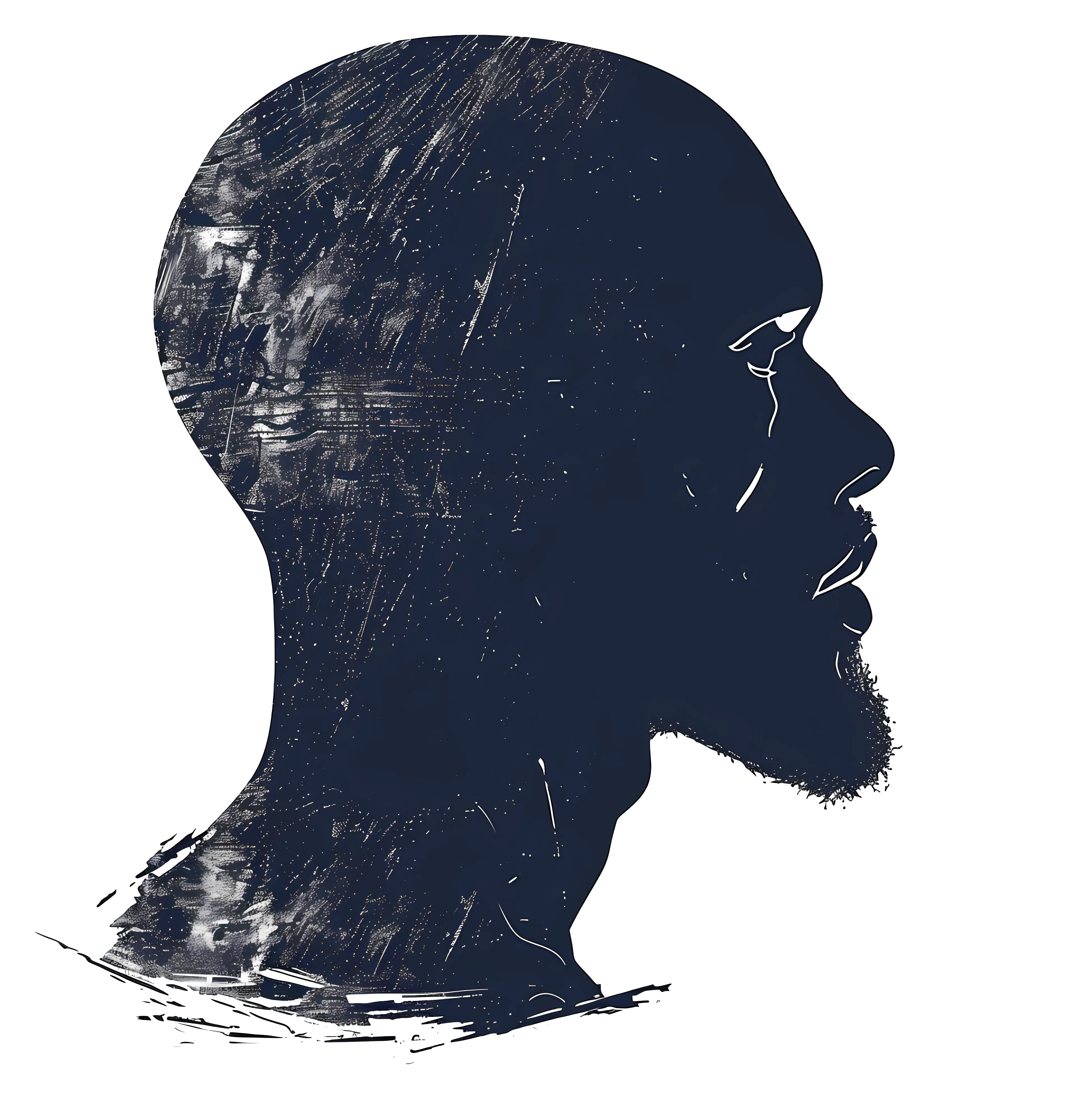 Silhouette Profile of a Man