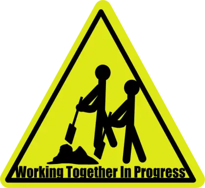Construction Work in Progress Sign