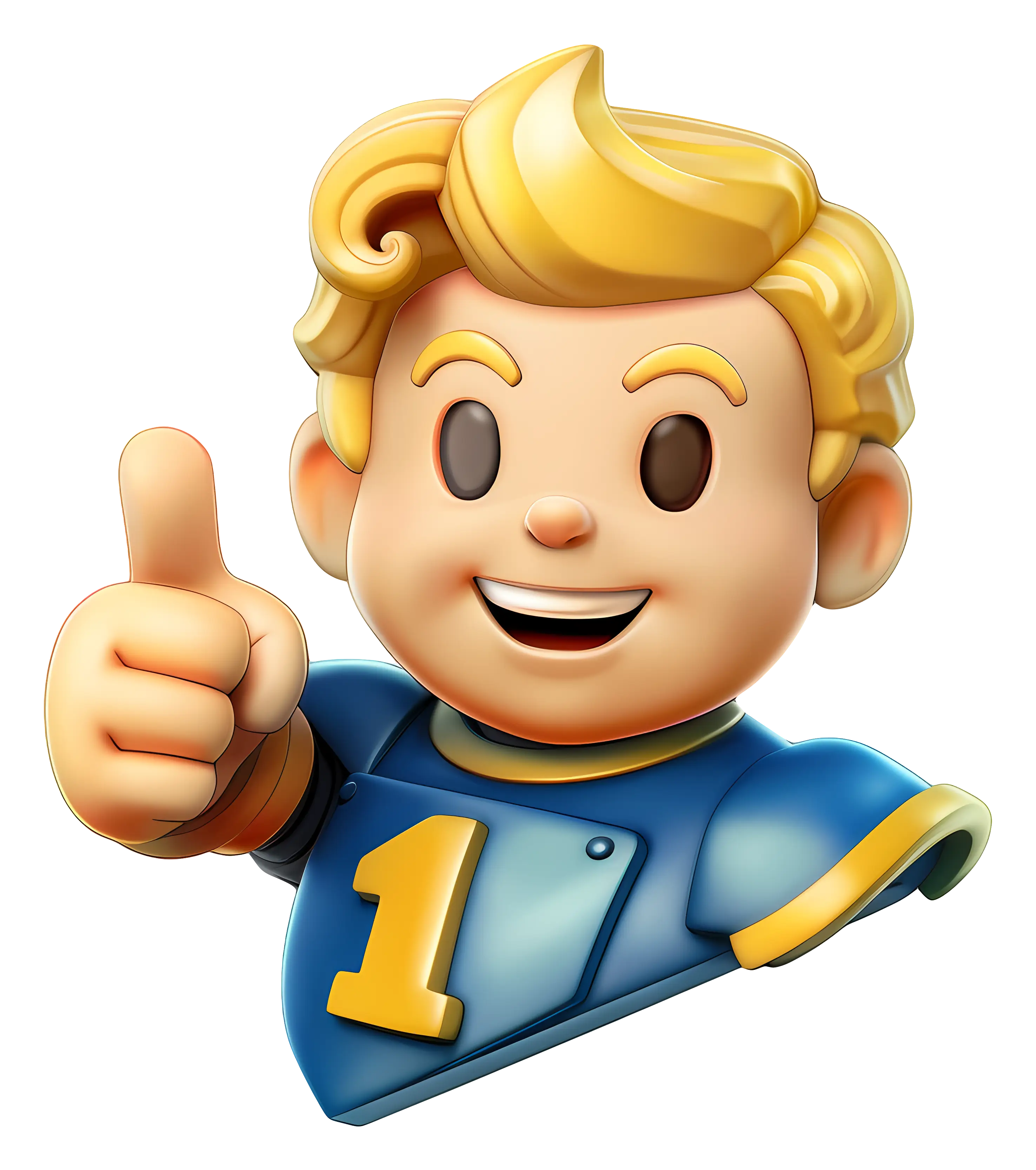 Cartoon Character Giving Thumbs Up