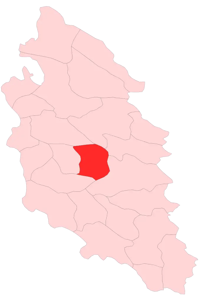 Region Map with Highlighted Area