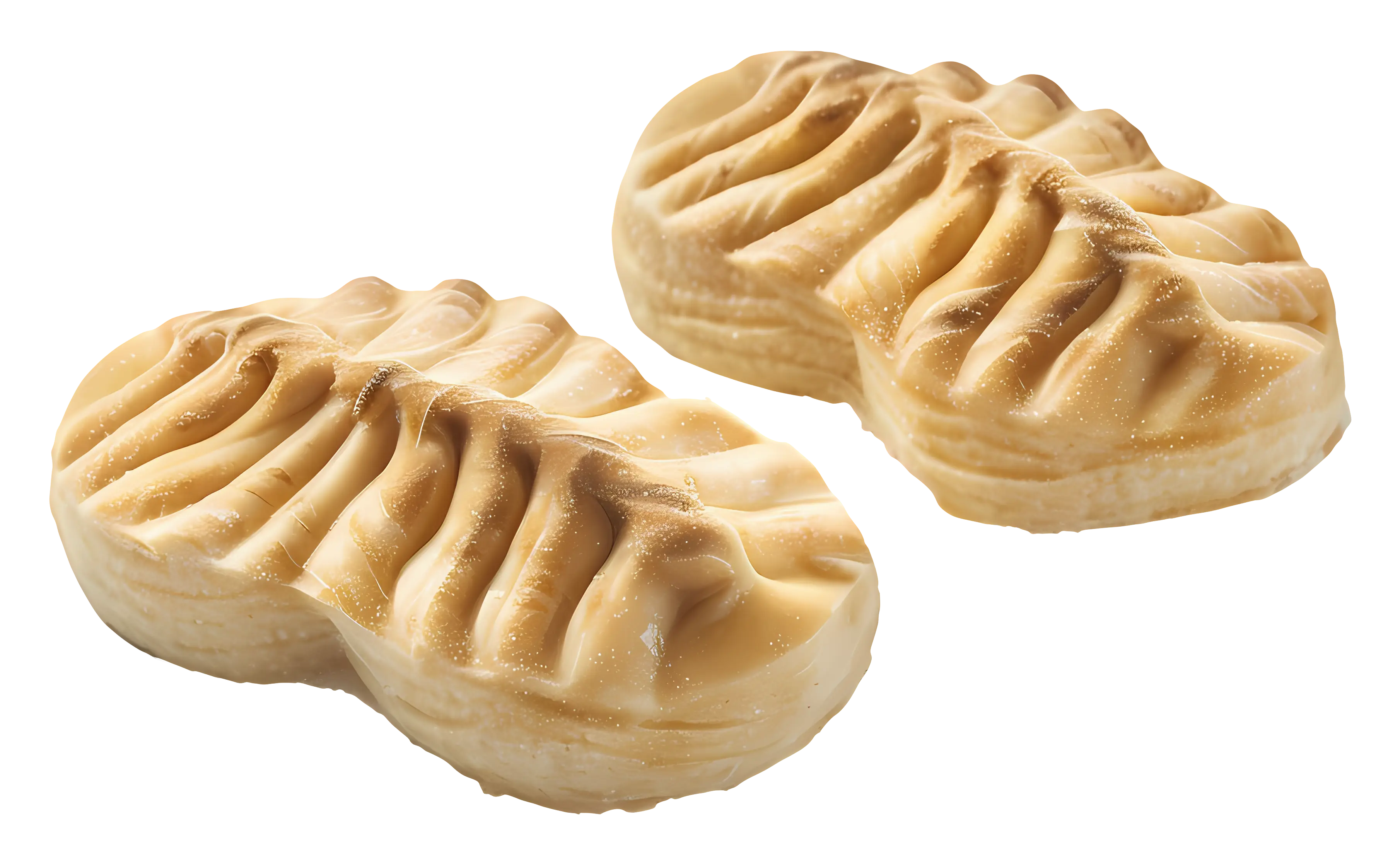Two Golden Brown Puff Pastries