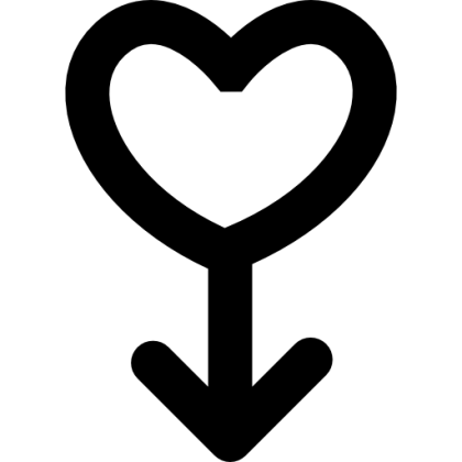 Heart and Arrow Love Icon