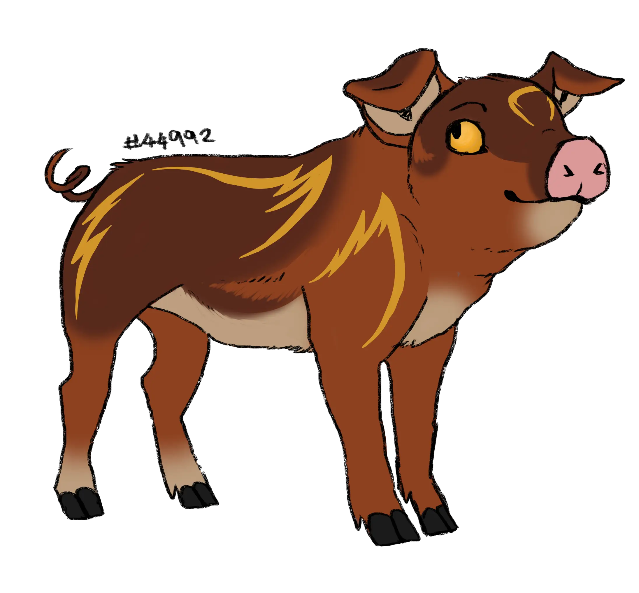 Cute Cartoon Piglet Illustration