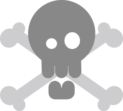 Danger Skull and Crossbones Icon