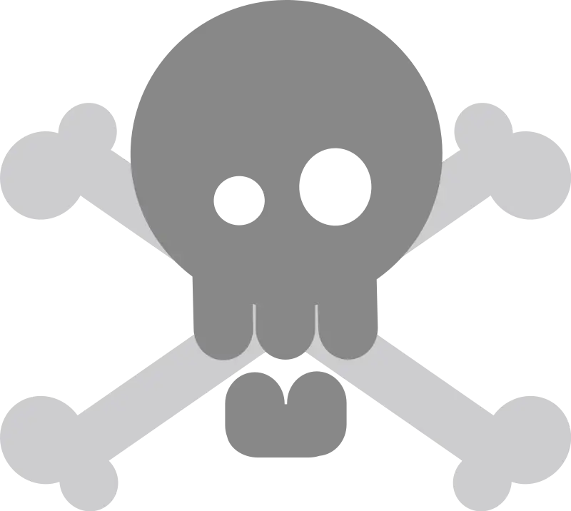 Danger Skull and Crossbones Icon