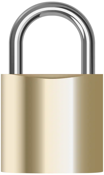 Golden Padlock for Secure Protection