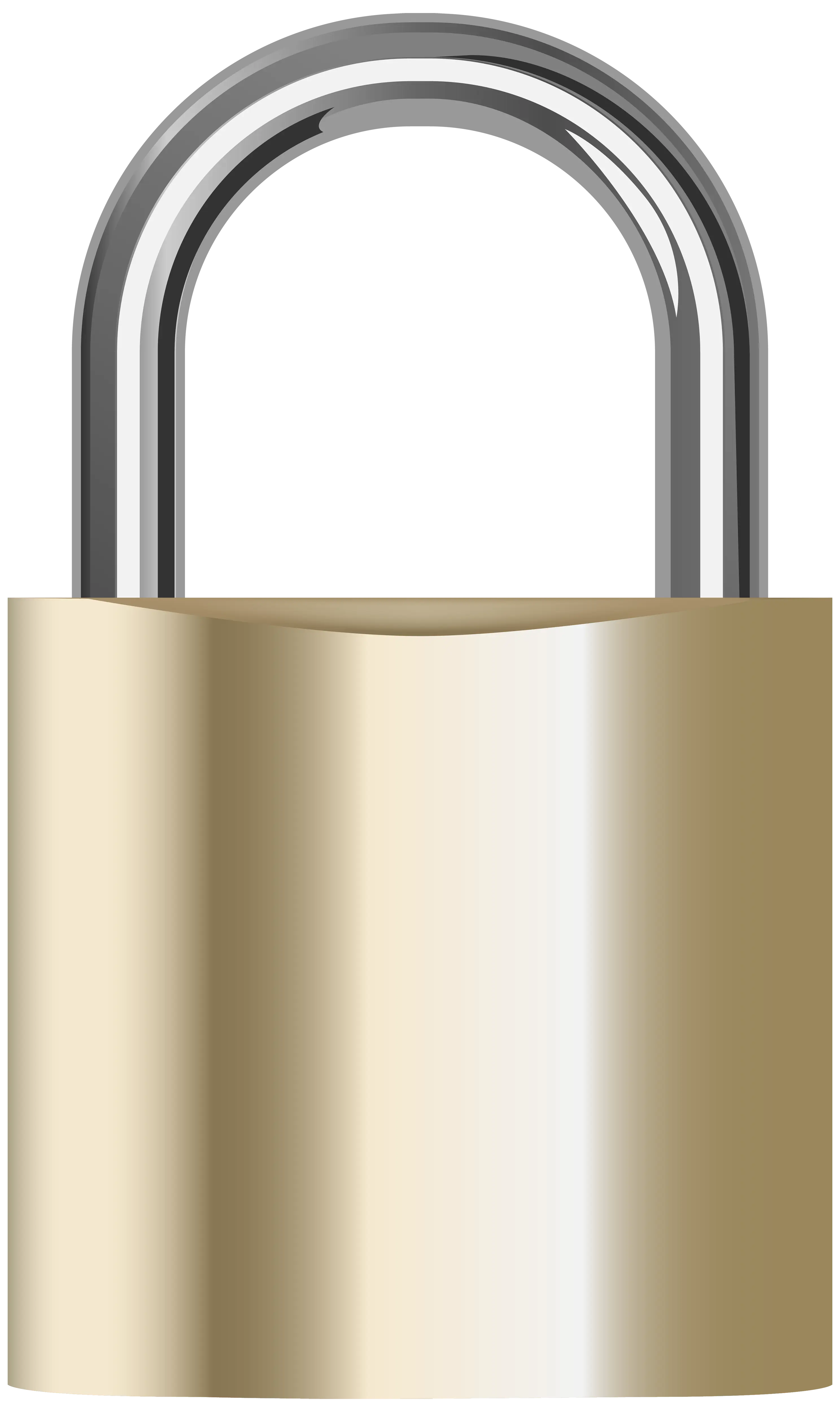Golden Padlock for Secure Protection