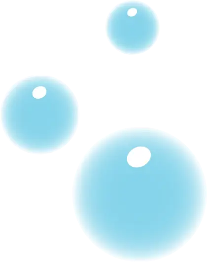 Floating Blue Bubbles